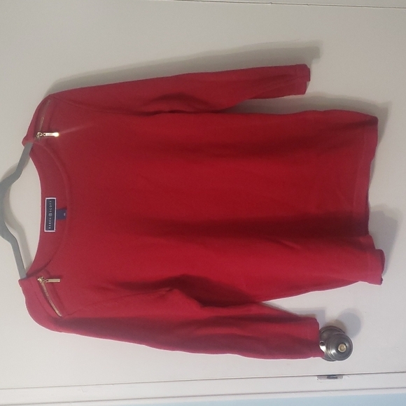 Karen Scott Red Cotton Sweater - Picture 1 of 13